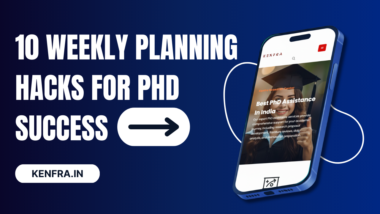 Weekly Planning Hacks Every PhD Student Must Master in 2025