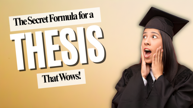 how to write a thesis