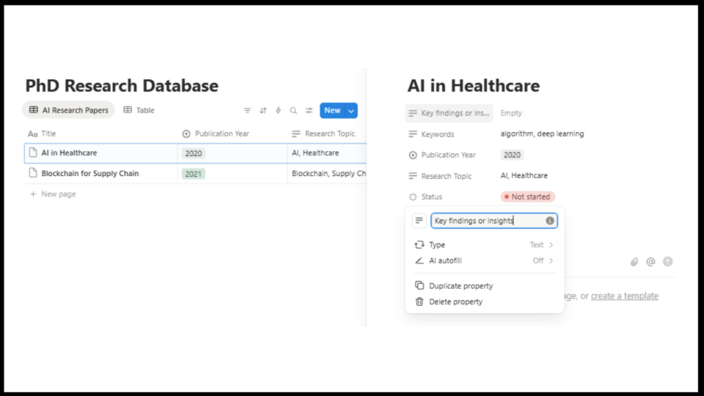 Research Notes to Research Papers