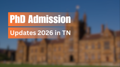 phd admission in tamil nadu