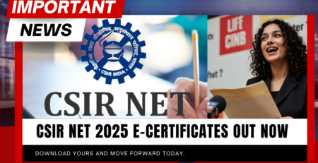csir net 2025 e certificate